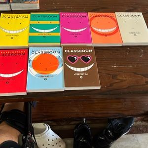 Volumes 1-9 of Assassination Classroom (missing volume 6)